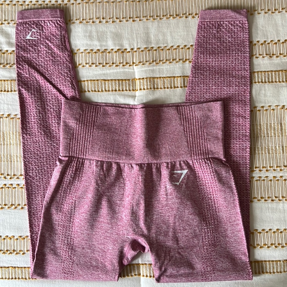 Pink gymshark seamless leggings